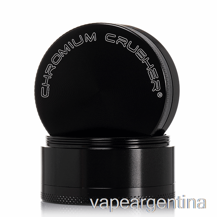 Trituradora De Cromo 2.2 Pulgadas Molinillo De 4 Piezas Negro Vape Argentina